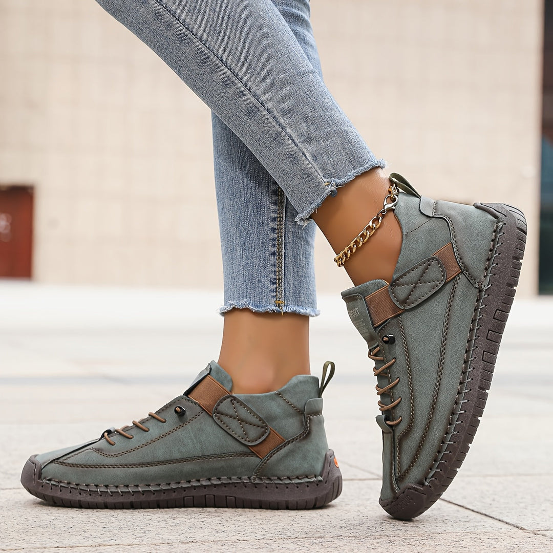Women's Breathable Fabric Sneakers | Comfortable Slip-On Walking Shoes for All-Day Wear 1