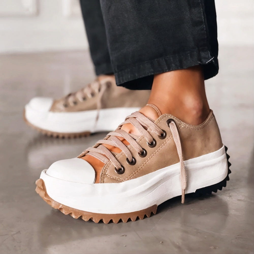 Women's Breathable Fabric Sneakers | Stylish Comfortable Arch Support Shoes 1