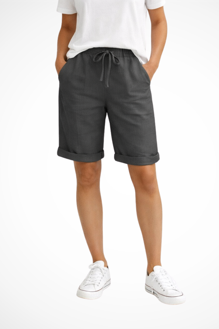 Women's Breathable Linen Capri Pants | Relaxed Fit Casual Summer Trousers 4