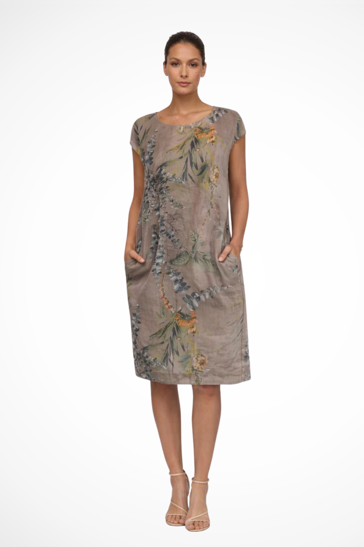 Women's Casual Summer Dress with Botanical Print and Relaxed Fit for Warm Weather 2