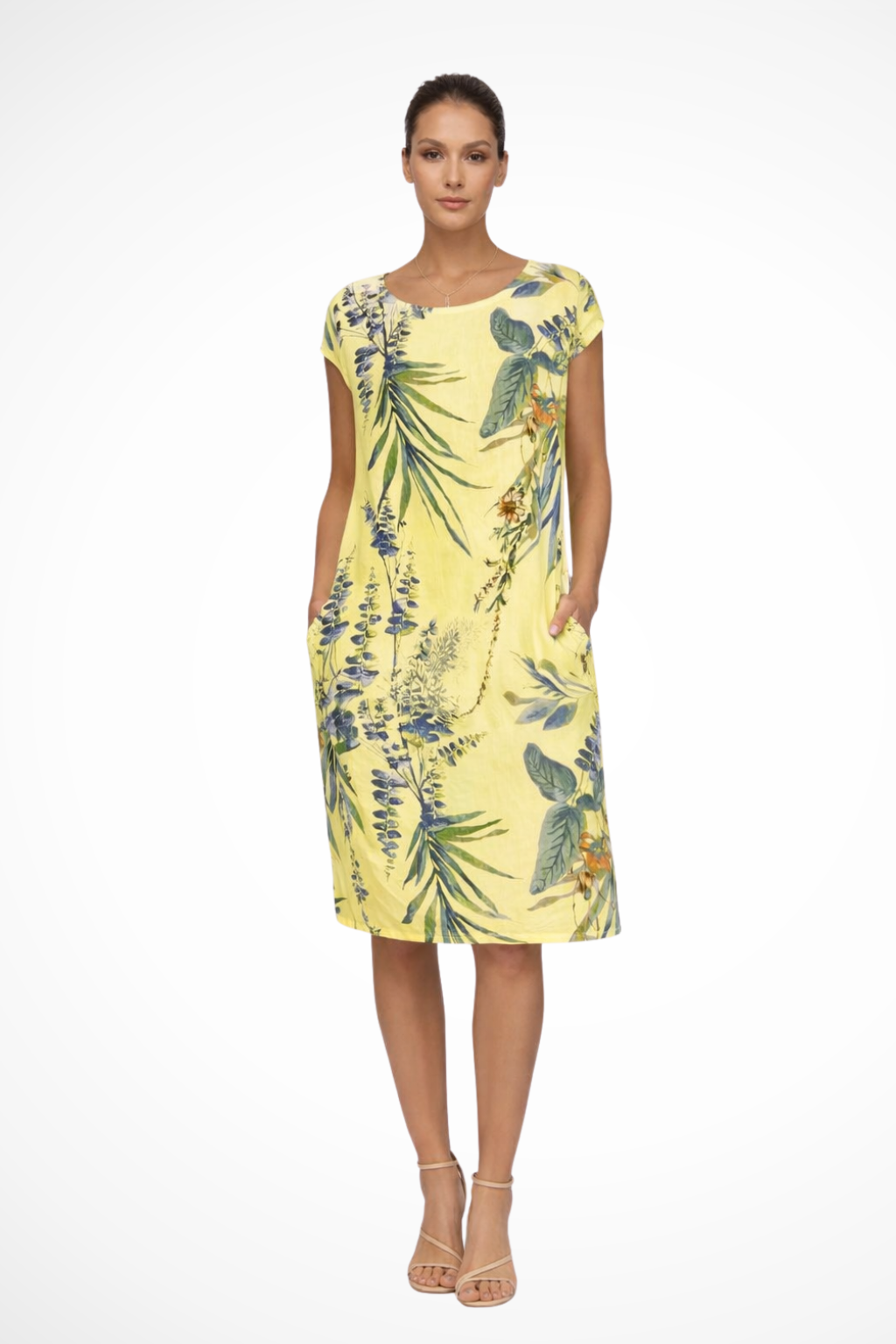 Women's Casual Summer Dress with Botanical Print and Relaxed Fit for Warm Weather 8