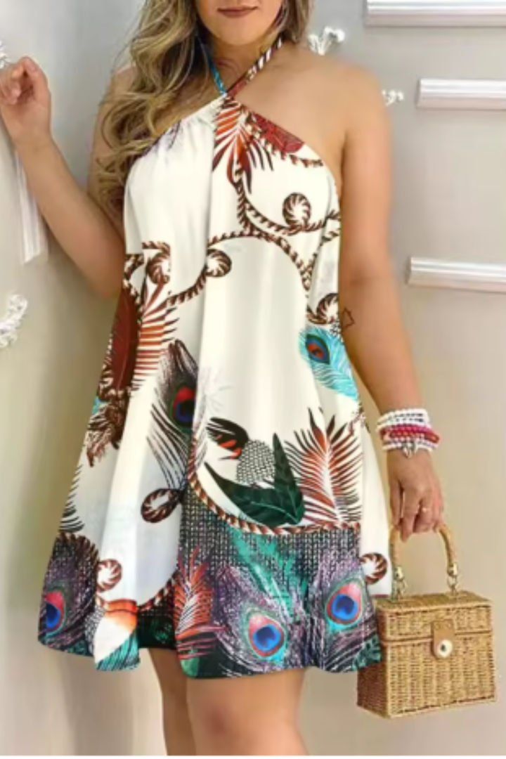 Women's Cocktail Dress in Backless Halter Neck Style for Evening Events 7