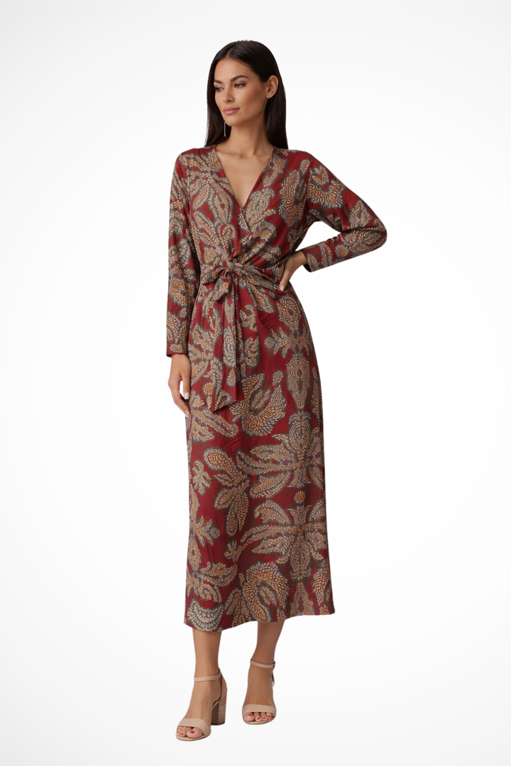Women's Elegant Floral Maxi Dress | Flattering Long Sleeve Summer Gown