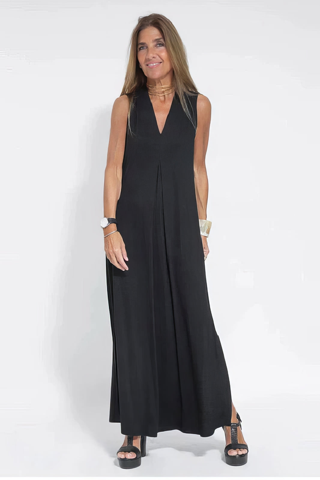 Women's Elegant Long Dress with Coordinated Cardigan for Versatile Occasions