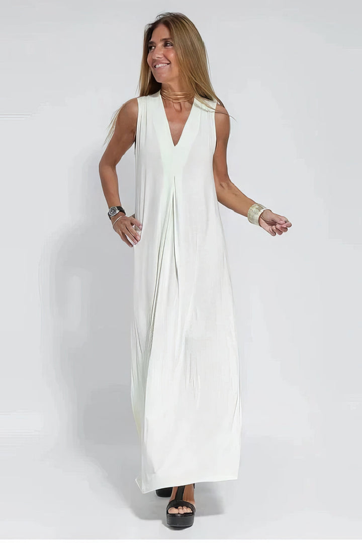 Women's Elegant Long Dress with Coordinated Cardigan for Versatile Occasions