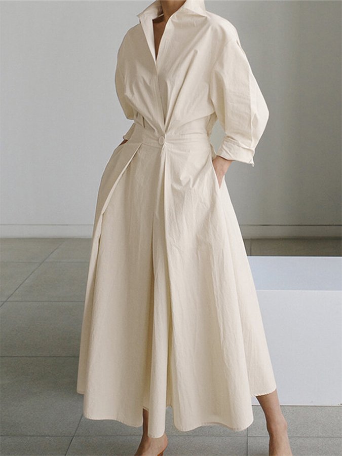 Women's Elegant Maxi Dress with Flattering Silhouette in Lightweight Fabric for Evening Events