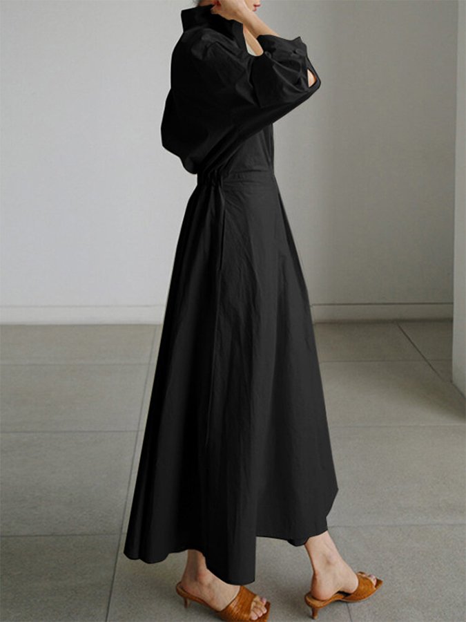 Women's Elegant Maxi Dress with Flattering Silhouette in Lightweight Fabric for Evening Events