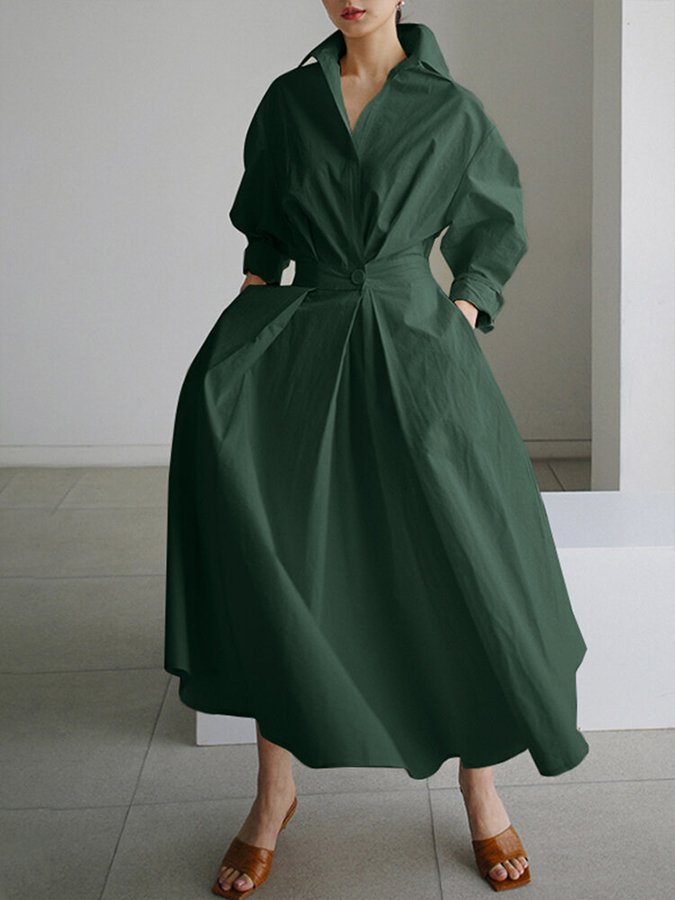 Women's Elegant Maxi Dress with Flattering Silhouette in Lightweight Fabric for Evening Events