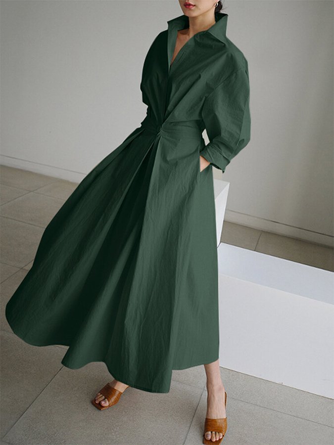 Women's Elegant Maxi Dress with Flattering Silhouette in Lightweight Fabric for Evening Events