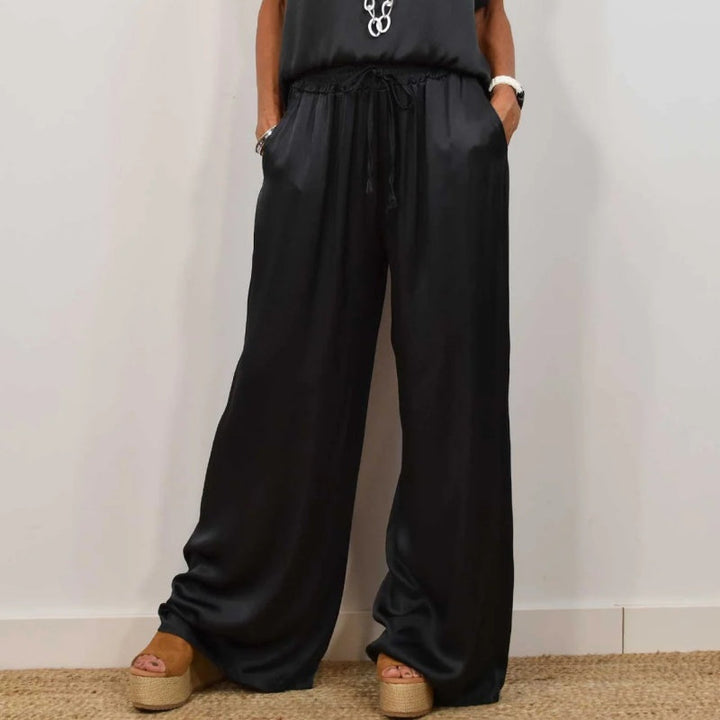 Women's Elegant Two-Piece Set with Adjustable Waist for Versatile Everyday Wear