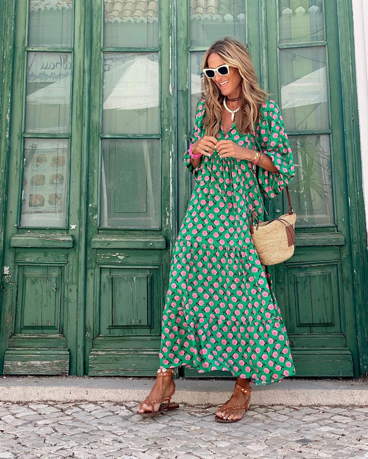 Women's Flattering Spring Dress in Soft Fabric for Casual and Evening Wear