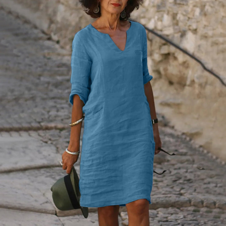 Women's Flowing Summer Dress with Breathable Fabric for Casual Daywear