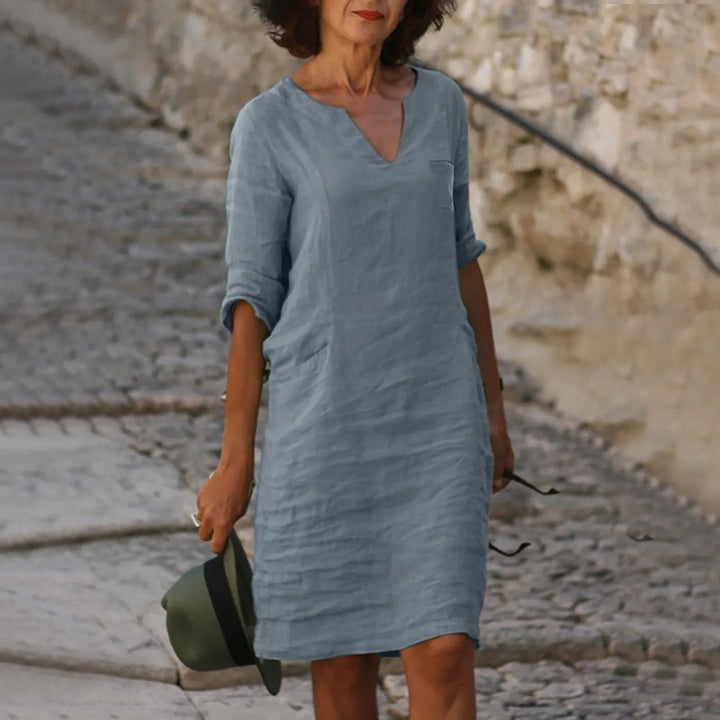 Women's Flowing Summer Dress with Breathable Fabric for Casual Daywear