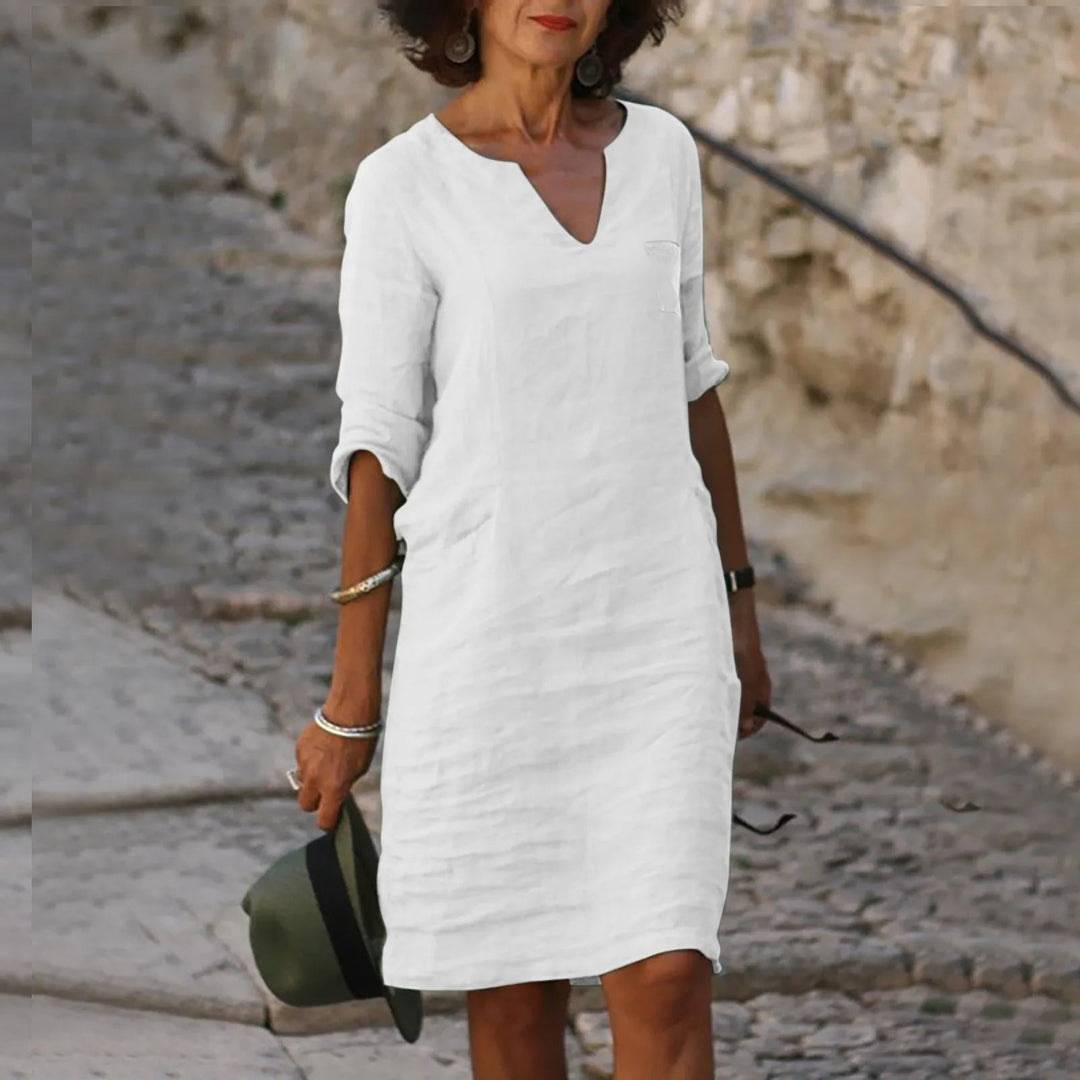 Women's Flowing Summer Dress with Breathable Fabric for Casual Daywear