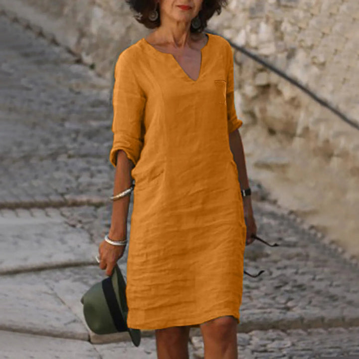 Women's Flowing Summer Dress with Breathable Fabric for Casual Daywear