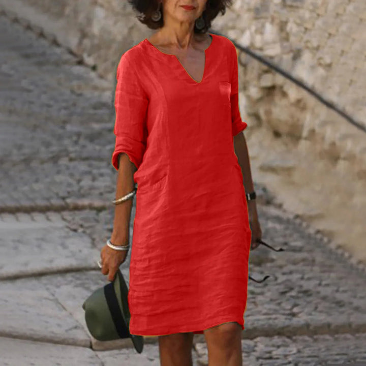 Women's Flowing Summer Dress with Breathable Fabric for Casual Daywear