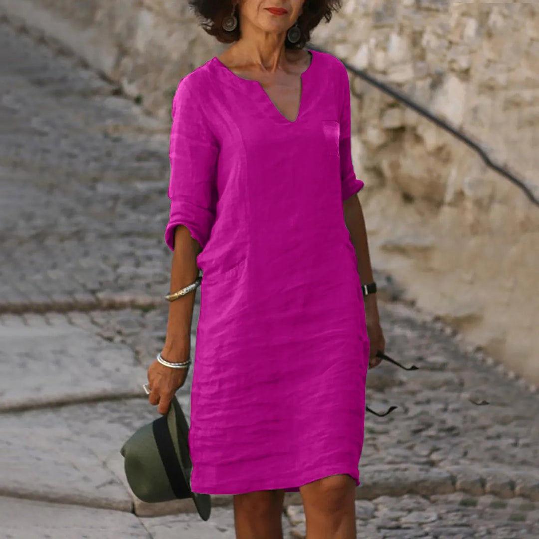 Women's Flowing Summer Dress with Breathable Fabric for Casual Daywear