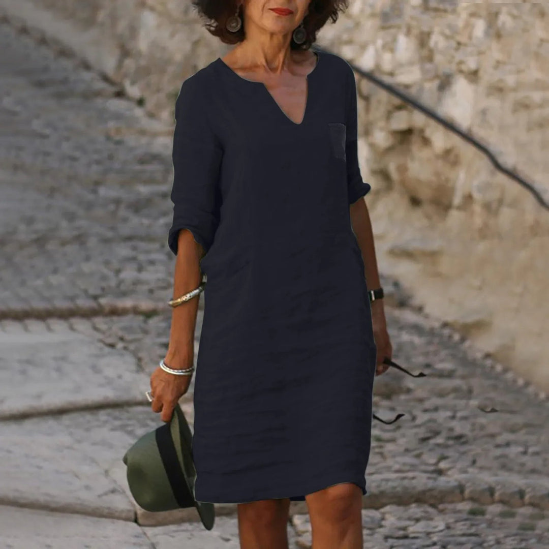 Women's Flowing Summer Dress with Breathable Fabric for Casual Daywear