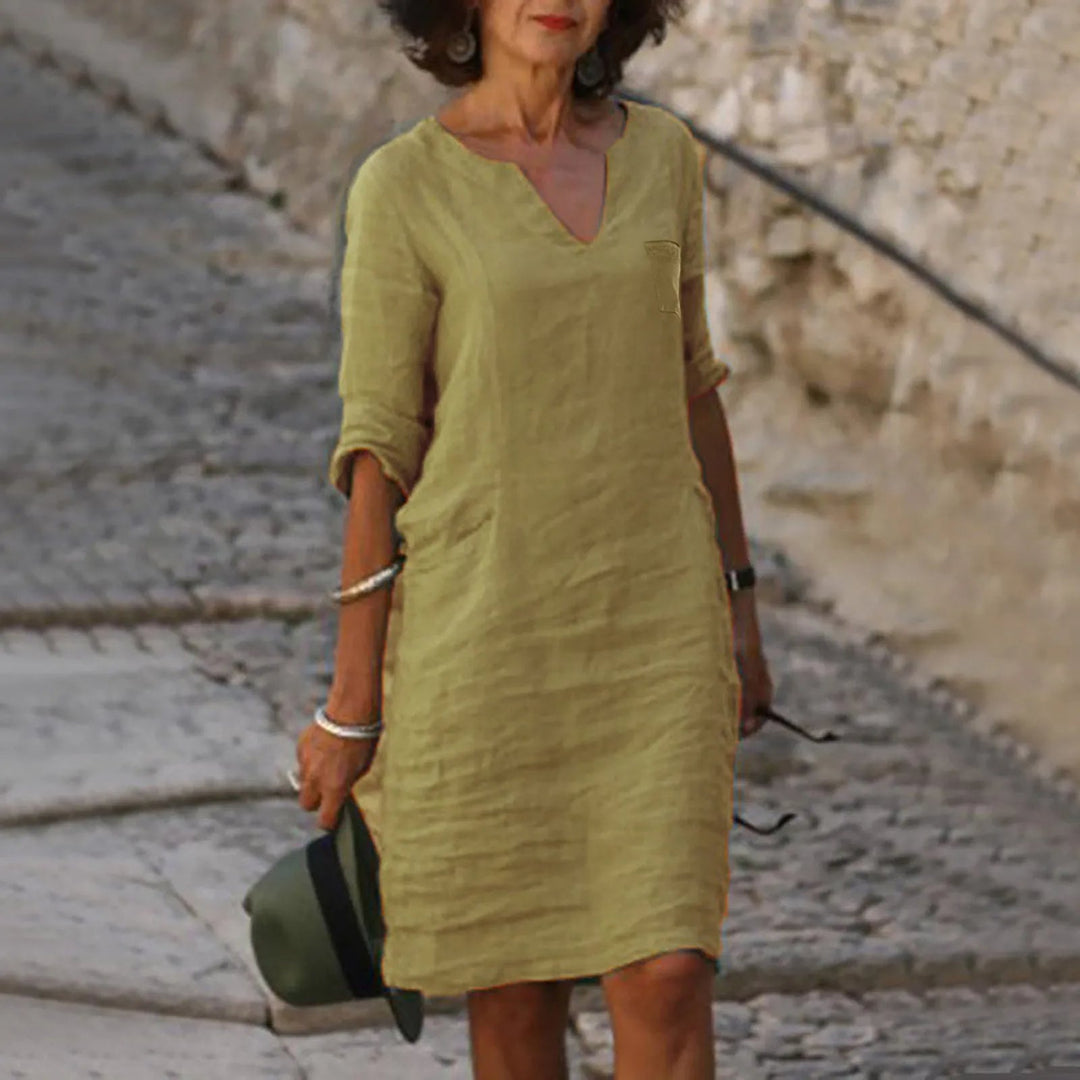 Women's Flowing Summer Dress with Breathable Fabric for Casual Daywear