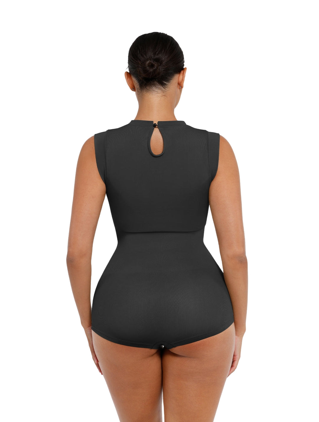 Women's High Neck Sleeveless Bodysuit with Cap Sleeves