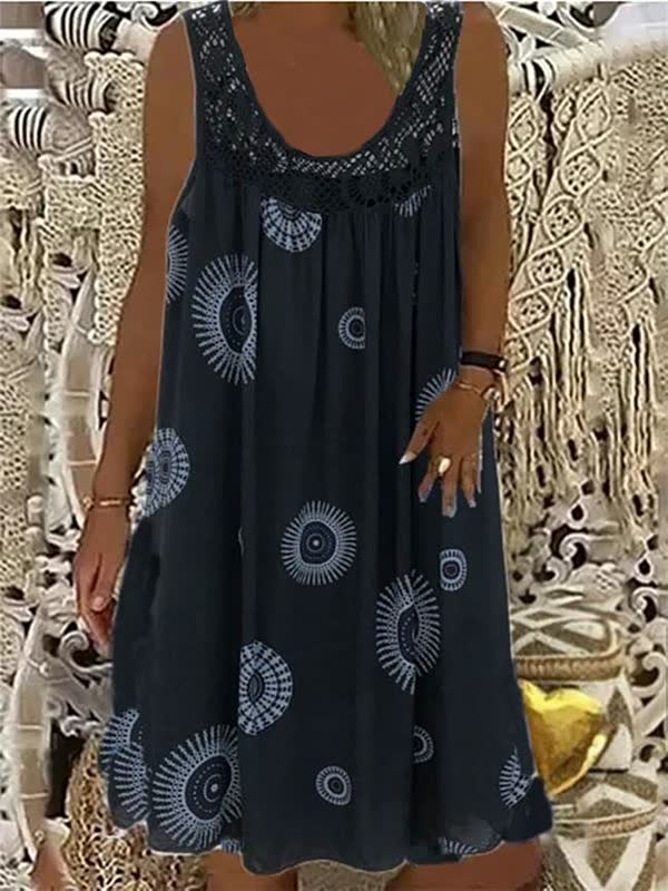 Women's Light Summer Beach Dress with Bohemian Style for Casual Sunny Days