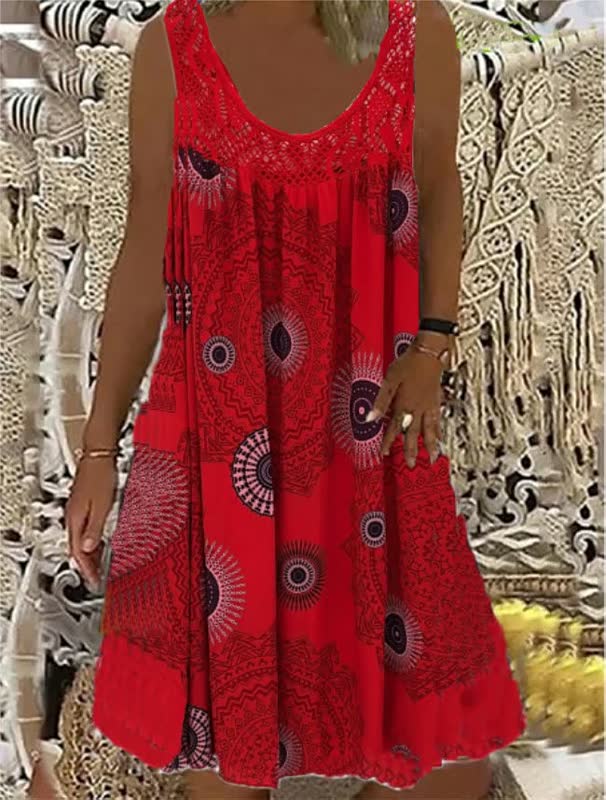 Women's Light Summer Beach Dress with Bohemian Style for Casual Sunny Days