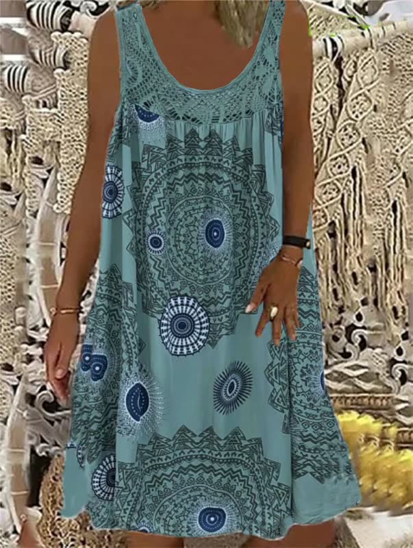 Women's Light Summer Beach Dress with Bohemian Style for Casual Sunny Days