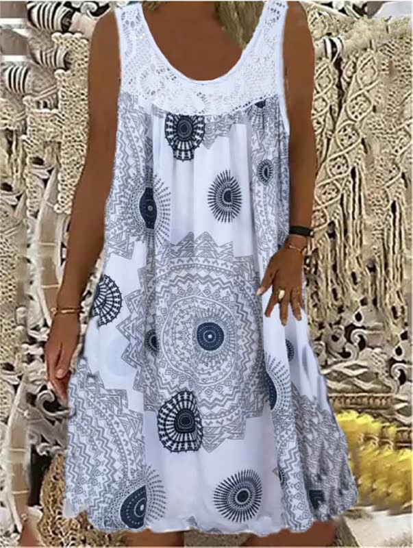 Women's Light Summer Beach Dress with Bohemian Style for Casual Sunny Days