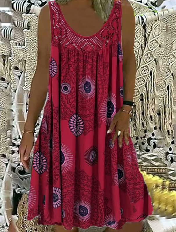 Women's Light Summer Beach Dress with Bohemian Style for Casual Sunny Days