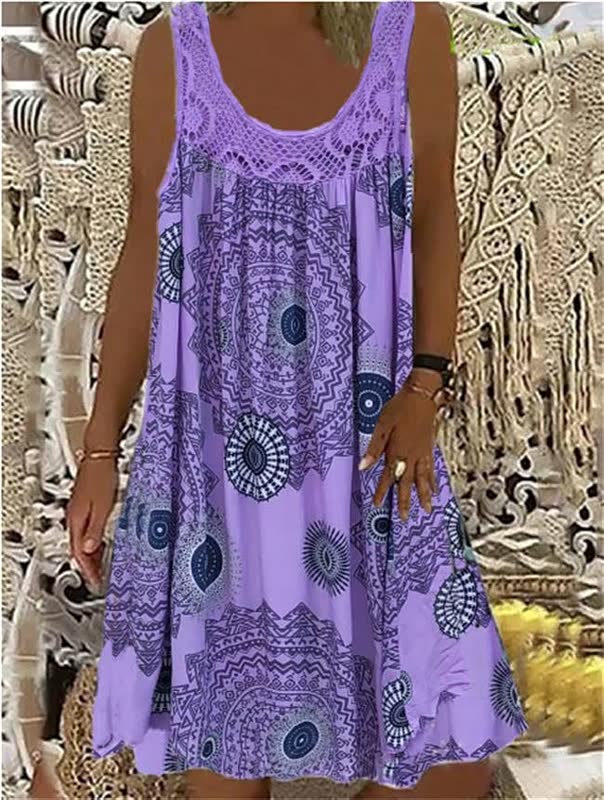 Women's Light Summer Beach Dress with Bohemian Style for Casual Sunny Days