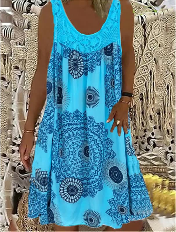 Women's Light Summer Beach Dress with Bohemian Style for Casual Sunny Days