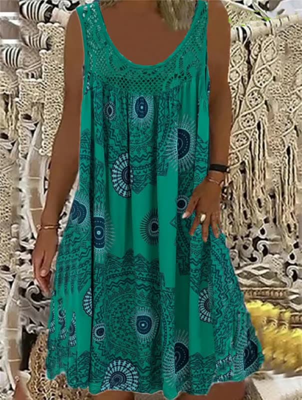 Women's Light Summer Beach Dress with Bohemian Style for Casual Sunny Days