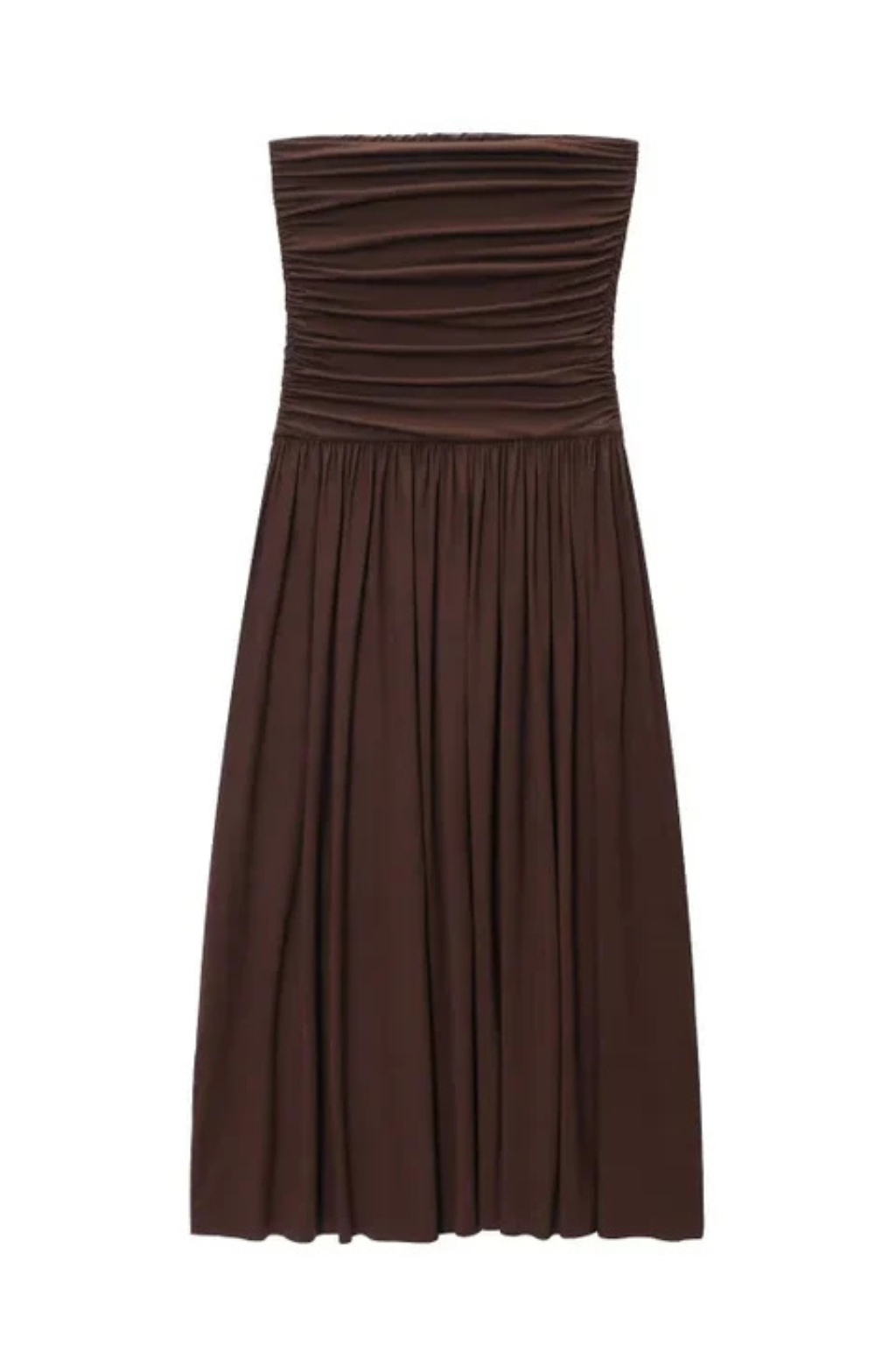 Women's Lightweight Pleated Maxi Dress | Elegant Strapless Summer Gown