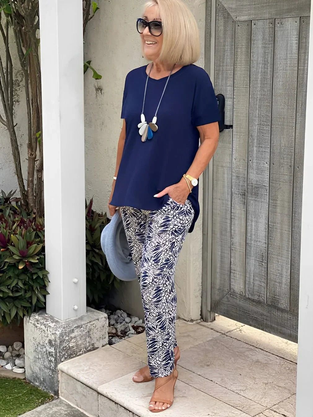 Women's Loungewear Set with Relaxed Fit and Breathable Fabric for Casual Summer Outings