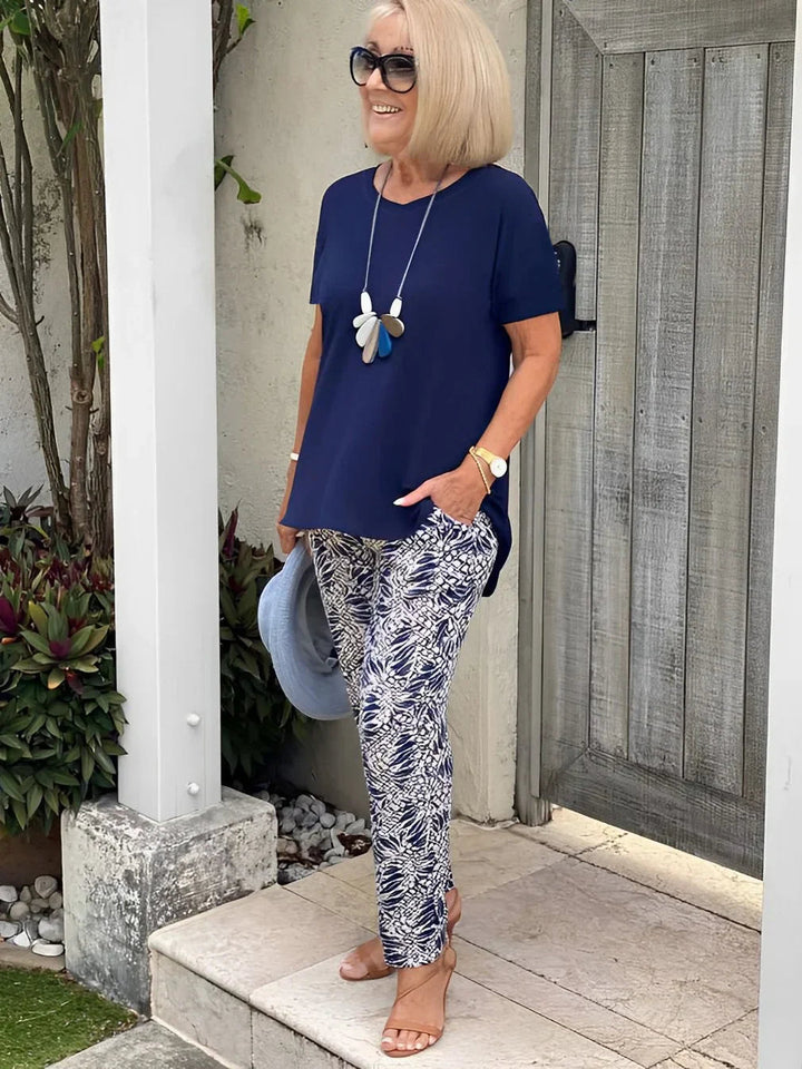 Women's Loungewear Set with Relaxed Fit and Breathable Fabric for Casual Summer Outings
