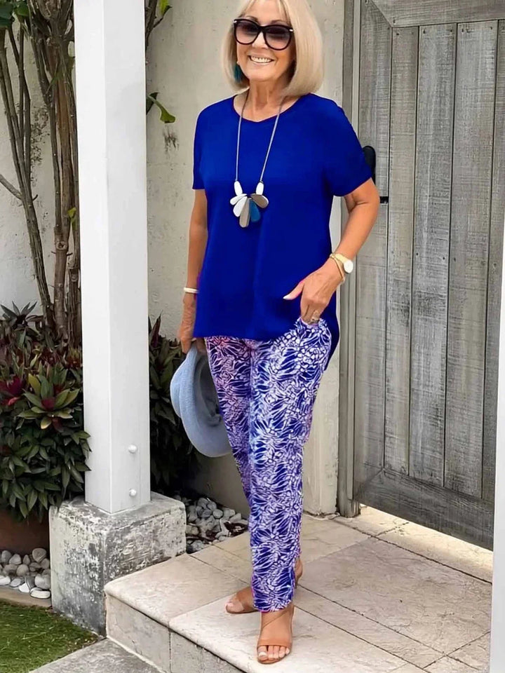 Women's Loungewear Set with Relaxed Fit and Breathable Fabric for Casual Summer Outings