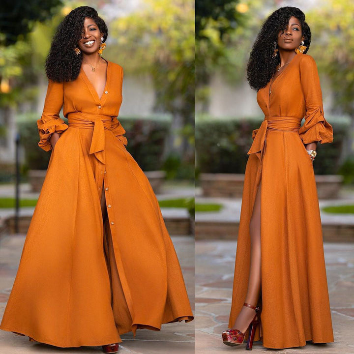 Women's Maxi Dress in Lightweight Viscose with Flowing Silhouette for Summer Outings