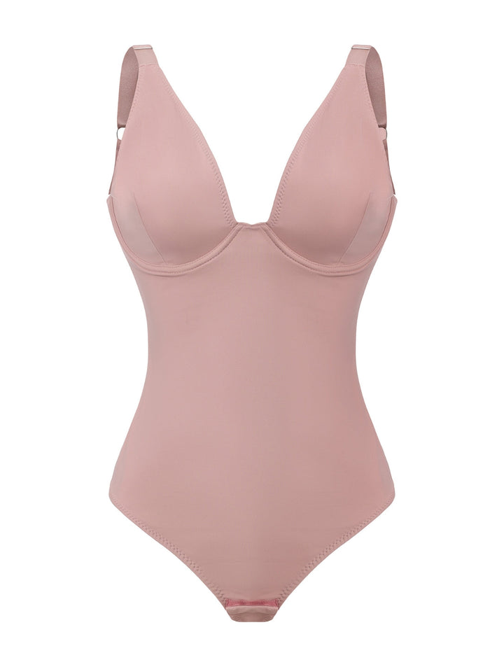 Women's Plunge Bodysuit Slim Fit Soft Stretch Fabric