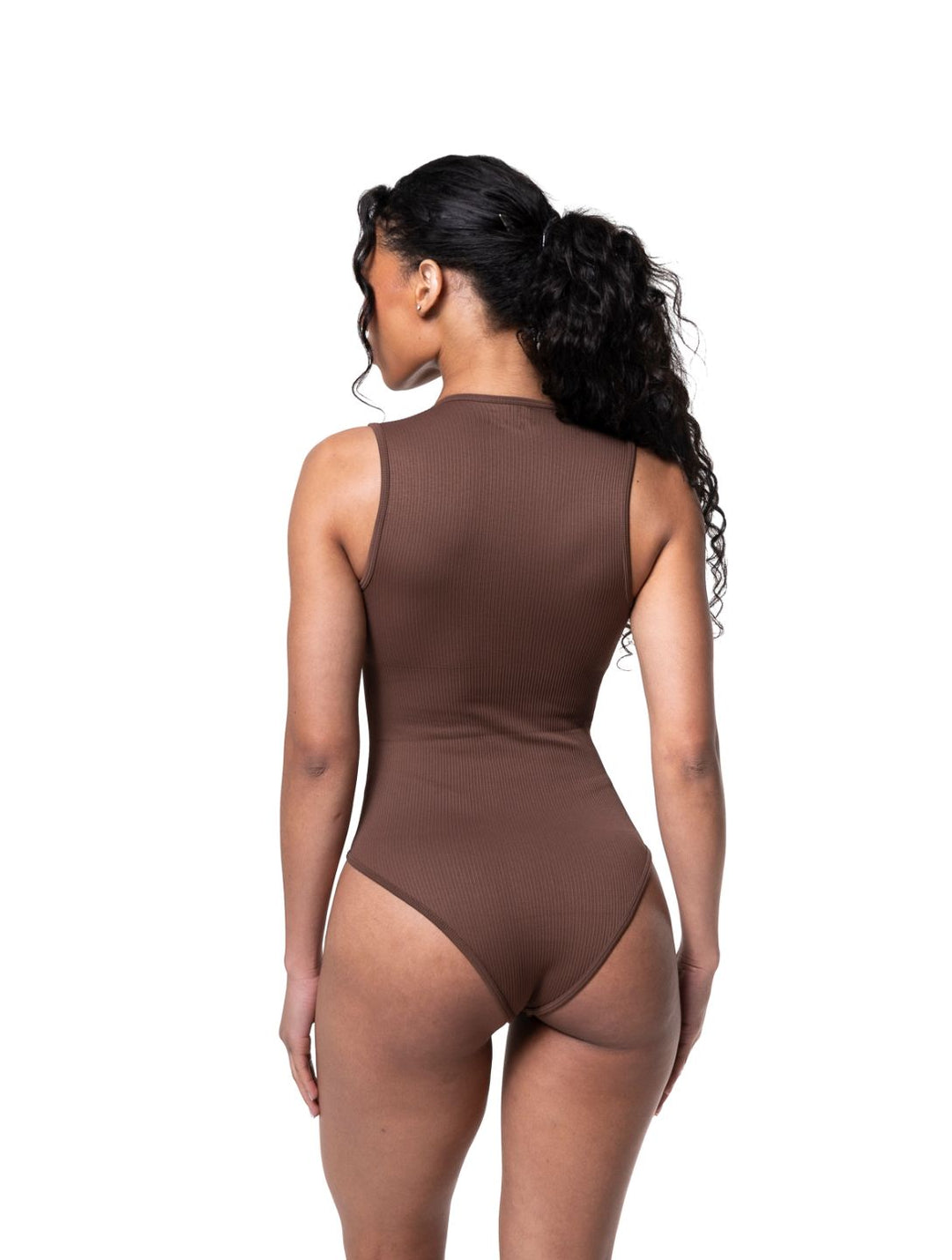 Women's Shapewear Bodysuit Ribbed Slim Fit Square Neck