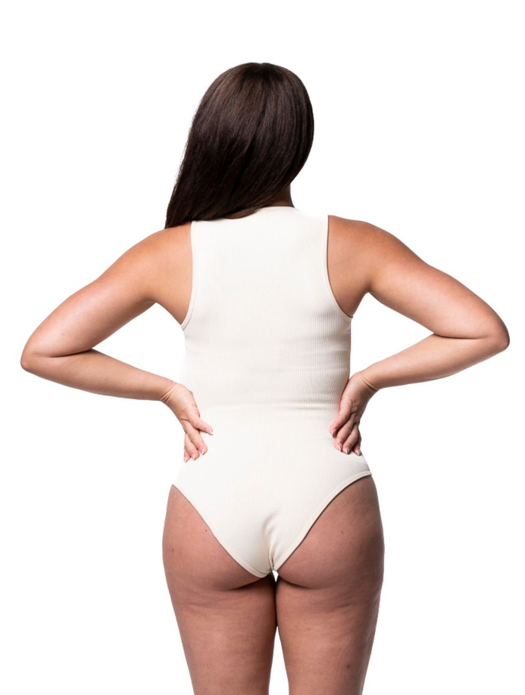 Women's Shapewear Bodysuit Ribbed Slim Fit Square Neck