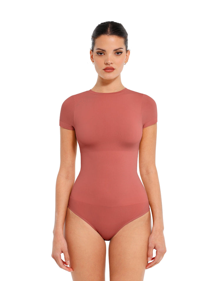 Women's Shapewear Bodysuit Second-Skin Fit with Snap Closure