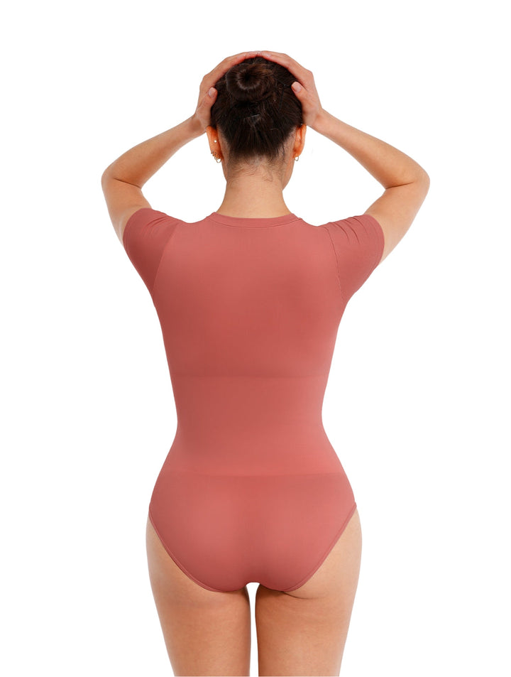 Women's Shapewear Bodysuit Second-Skin Fit with Snap Closure