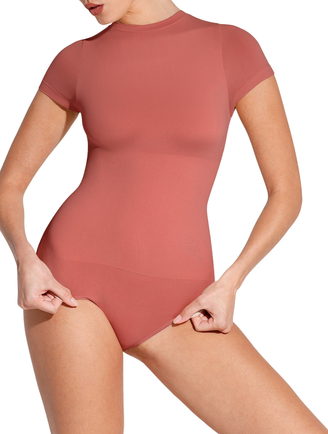 Women's Shapewear Bodysuit Second-Skin Fit with Snap Closure
