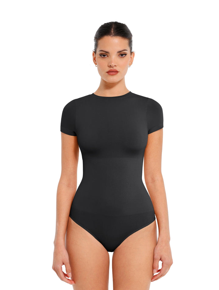 Women's Shapewear Bodysuit Second-Skin Fit with Snap Closure