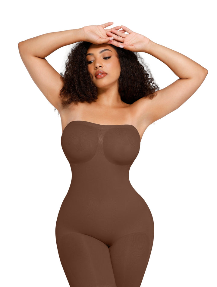 Women's Strapless Shapewear Bodysuit Slim Fit Tummy Control