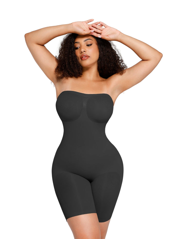 Women's Strapless Shapewear Bodysuit Slim Fit Tummy Control