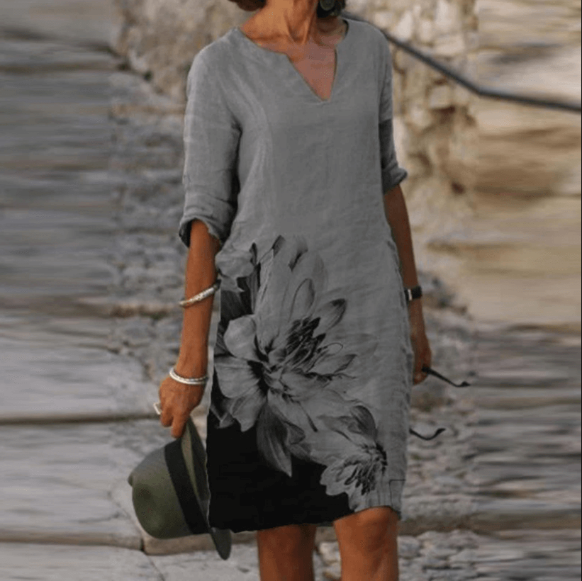 Women's Summer Dress in Lightweight Breathable Fabric for Casual Everyday Wear