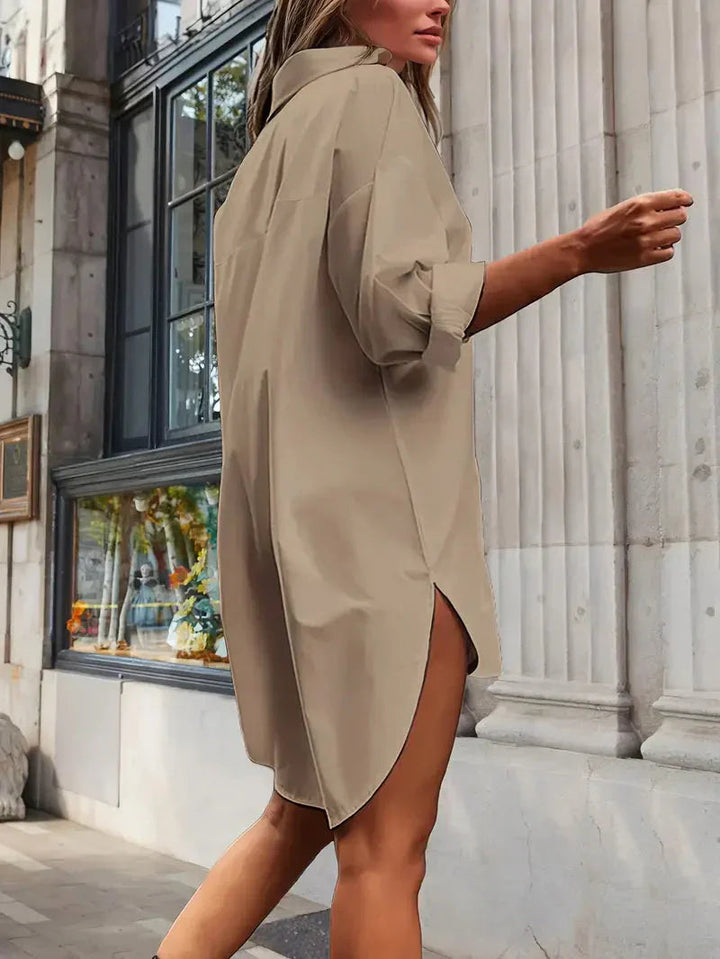 Women's Summer Dress in Lightweight Fabric with Oversized Fit for Casual Outings