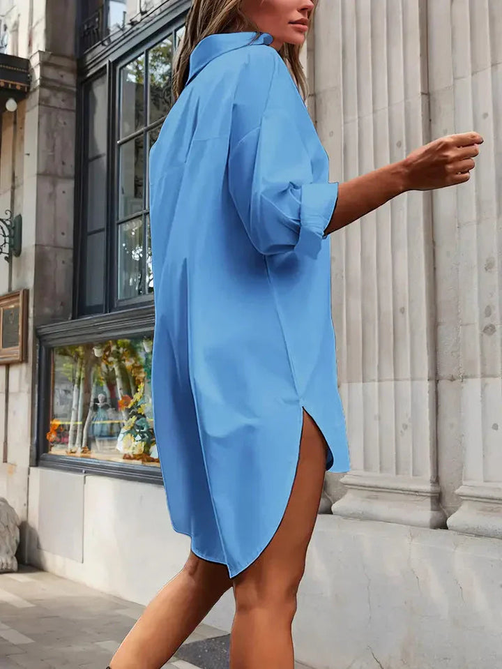 Women's Summer Dress in Lightweight Fabric with Oversized Fit for Casual Outings