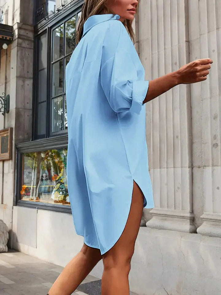 Women's Summer Dress in Lightweight Fabric with Oversized Fit for Casual Outings